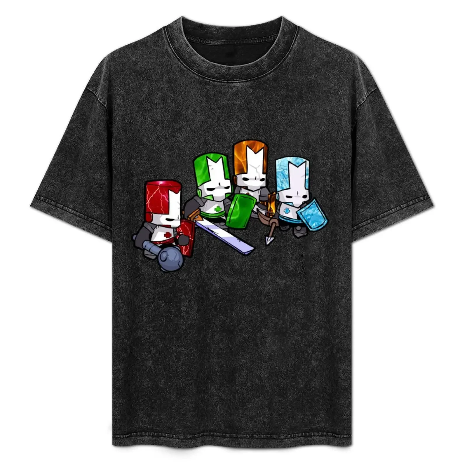 

Castle Crashers - The Elements T-Shirt oversizeds rapper graphic tees Man t-shirt luxury clothes men