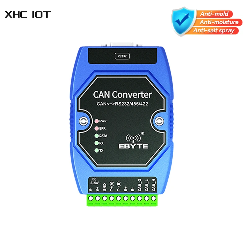 

ECAN-401 CAN to RS485/232/422 MODBUS RTU Converter Gateway Serial Communication Module Two-Way Transparent Data Transmission