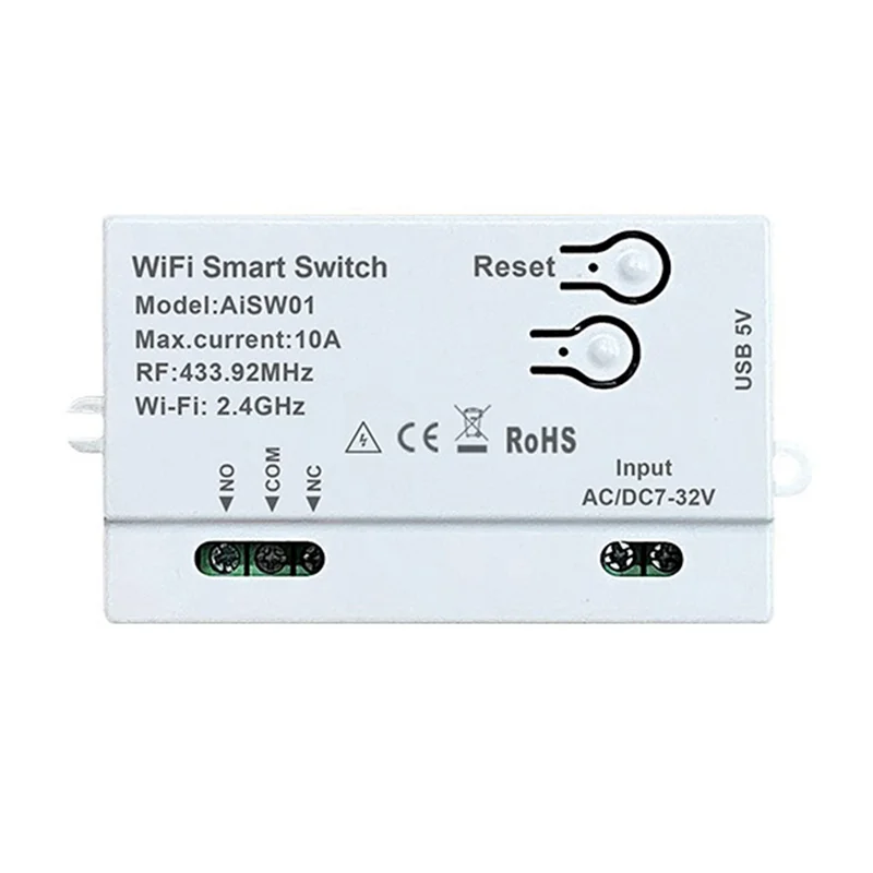

Лучший умный переключатель Wi-Fi для Xiaomi Home APP DIY Таймер 7-32 В Смарт-пульт дистанционного управления + преобразователь 433, модуль удаленной домашней автоматизации Smartlife