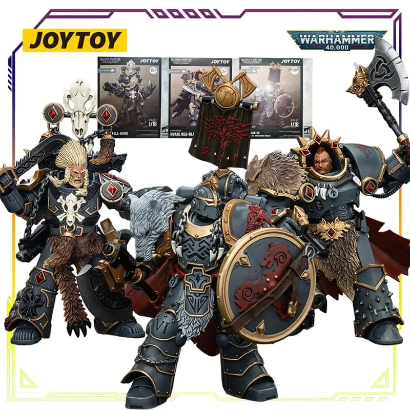 

JOYTOY Original Warhammer Horus Rebellion Space Wolves Series Goguo Evil Hand Action Figure Model Toys Model Gifts for Boys