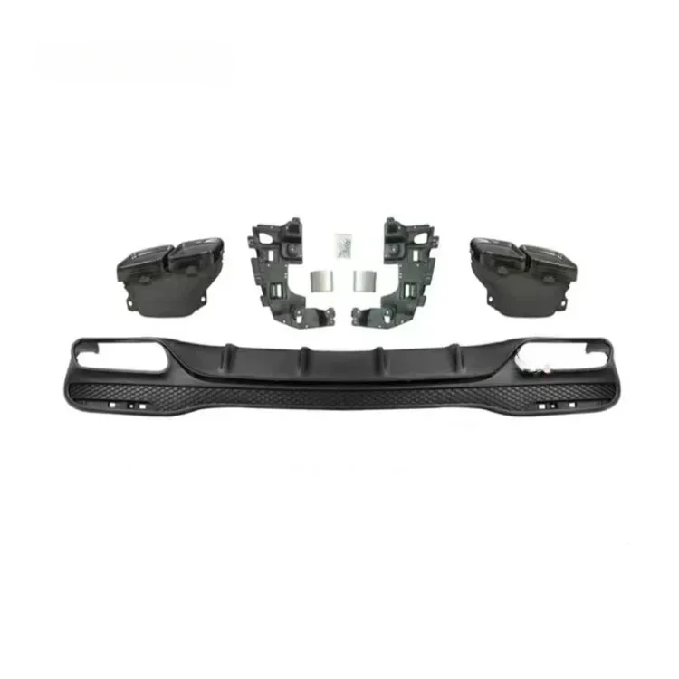 Hot sales Rear Bumper Lip Upgrade GLS 63 AMG Look Rear Diffuser For Mercedes Benz GLS Class X166 Rear Bumper Lip
