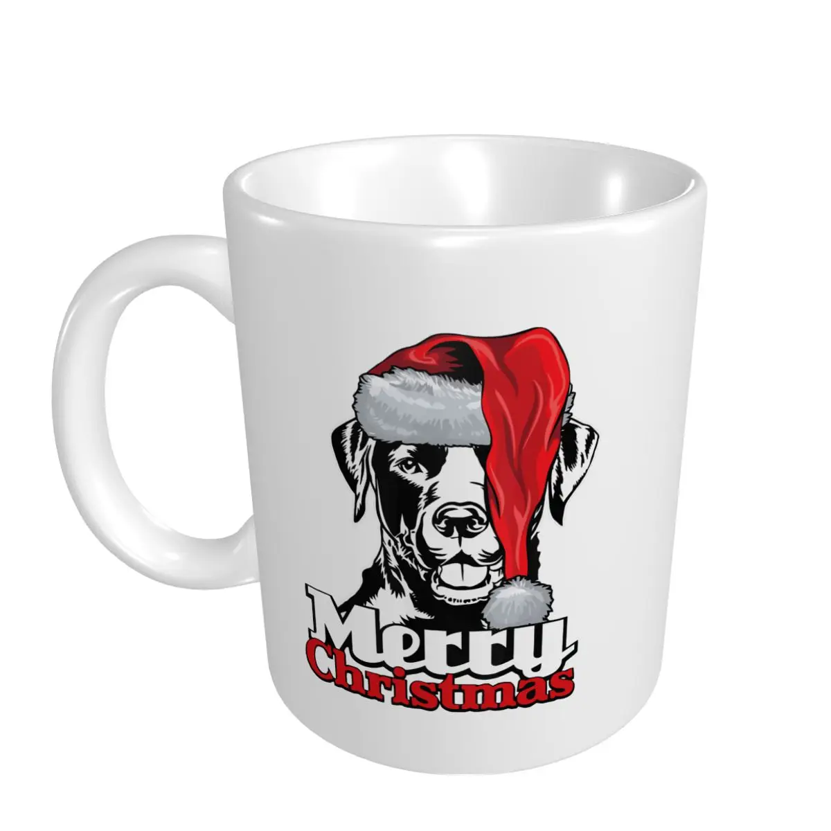 Mark Cup Mug Labrador Retriever Dog Santa Hat Merry Christmas Coffee Mugs Tea Milk Water Cup Travel Mugs For Office Home