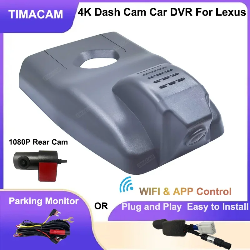 4K 2160P WIFI Dash Cam Camera For Lexus rx350 rx450h rx200t rx300 Car Dvr For Lexus RX AL20 2016 2017 2018 2019 2020 2021 2022