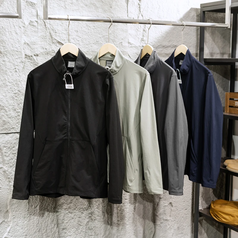 Men's Outdoor Lightweight Breathable Waterproof Jacket Autumn Winter Fashion City Style Standard Fit Polyester Fiber Long Sleeve