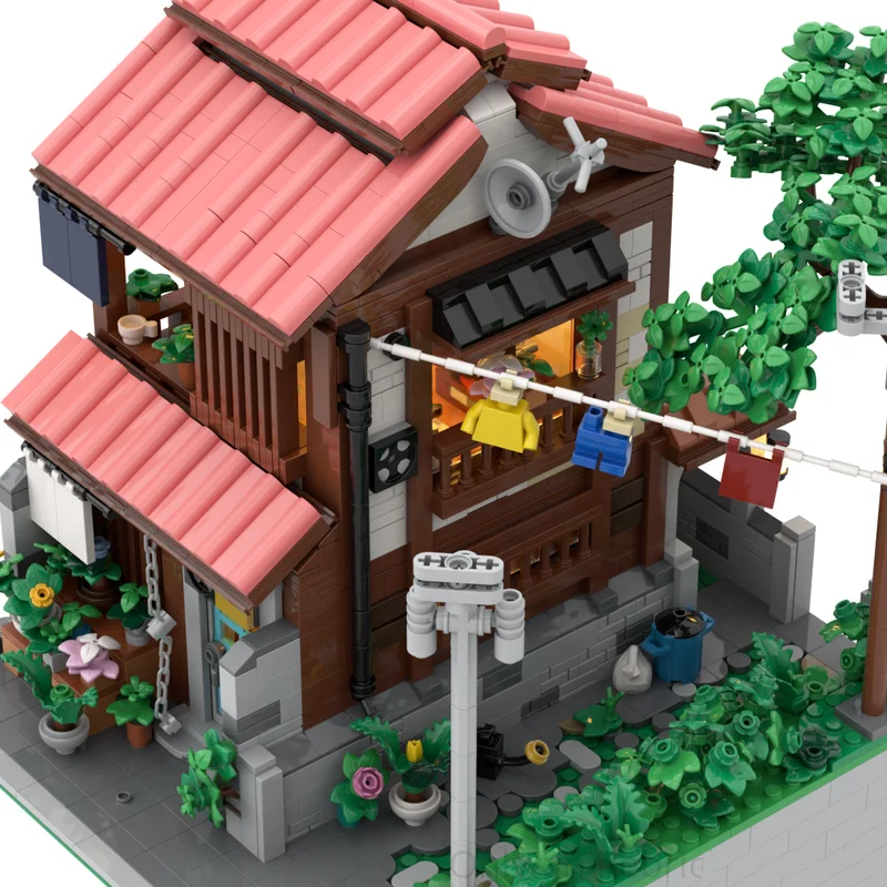 2521pcs MOC The Alley Home Modulared Model Building Blocks Christmas Gift Architecture Toy Assemble DIY Idea Brick Kids Birthday