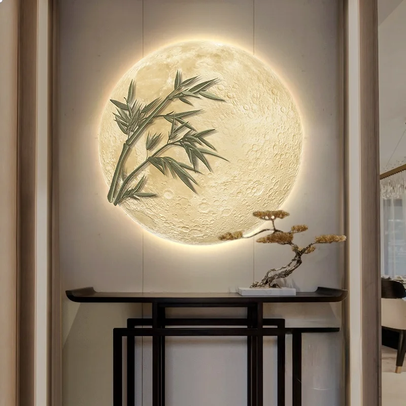

Chinese Style Entrance LED Decorative Art - Mural Light with Classic Motifs for Living Room Sofa Wall & Bedroom Home Decor