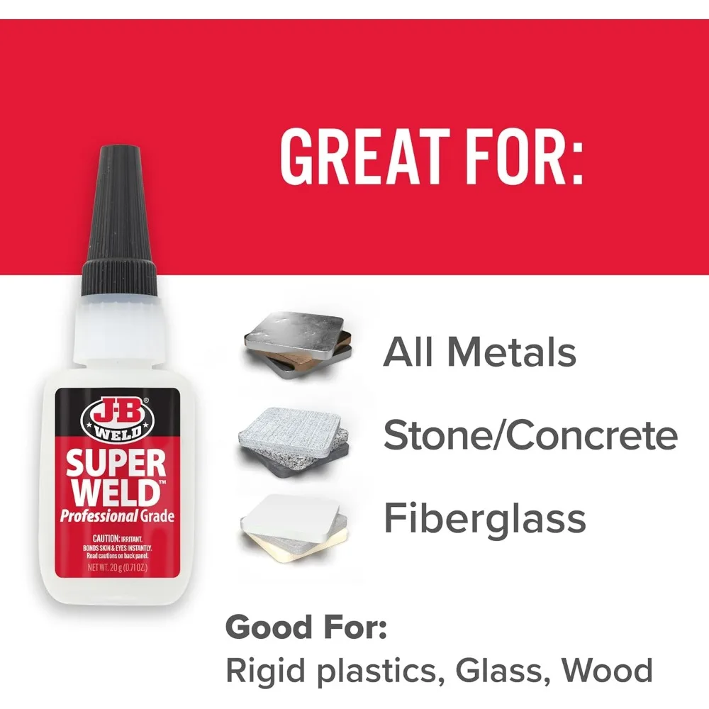 Super cola transparente, 20g - ligação instantânea forte para múltiplas superfícies