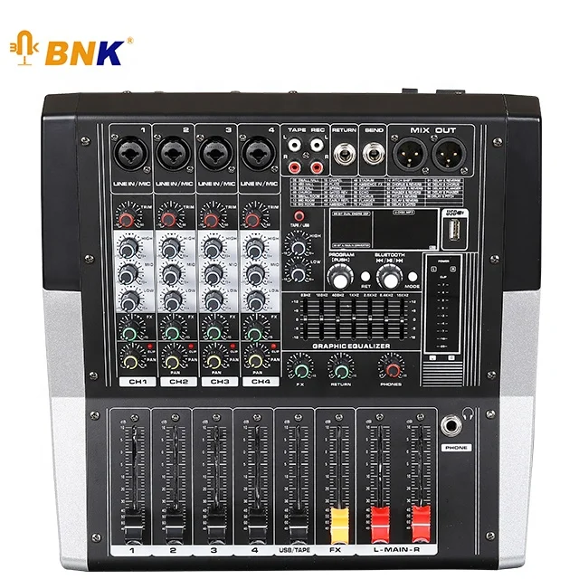 Professional Power BNK Mixer Amplificato Mezclador De Audio BK-40