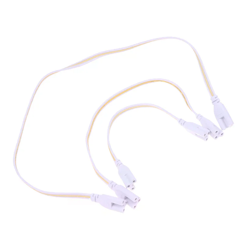 5Pcs/pack T4/T5/T8 Extension Cord Flexiable Double End 3Pin LED Tube Connector Cable Wire For Integrated LED Tube Light Bulb