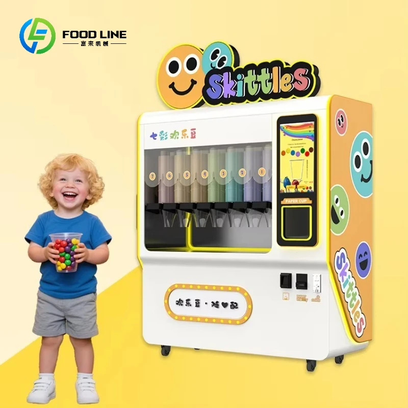 2026 New Arrived Chocolate Beans Vending Machine Self-service Candy Beans Vending Machine Unattended Fully Automatic Sugar Beans