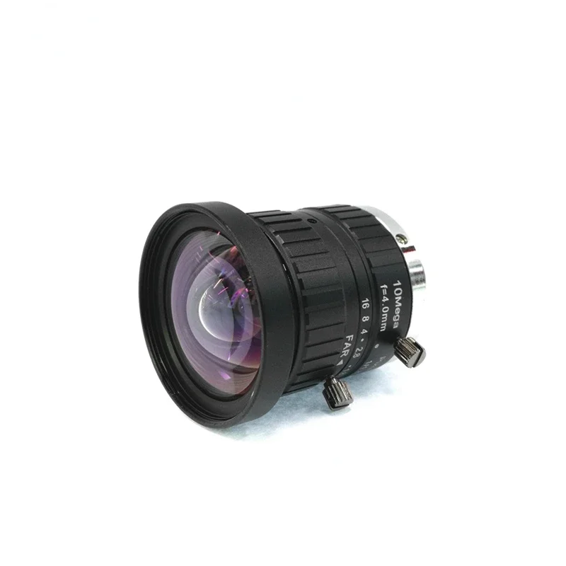 FA industrial lens 4mm wide-angle low distortion 4K high-definition 10 million 1/1.8 inch machine vision C-port lens