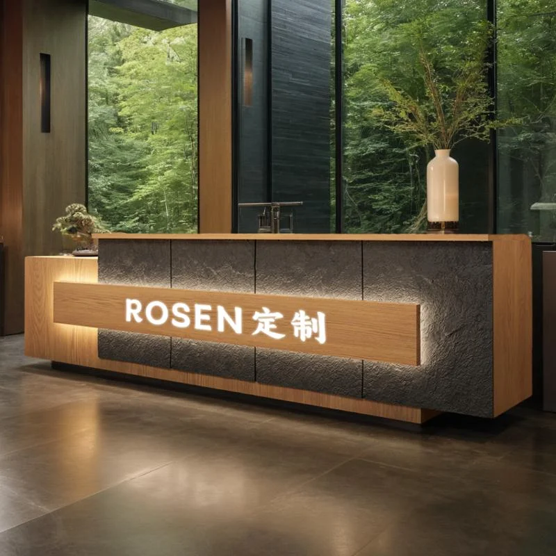 Reception Desk Luxury Front Counter Clothes Advanced Table Atelier Salon Beauty Center Furniture Elegant Office Muebles Simple