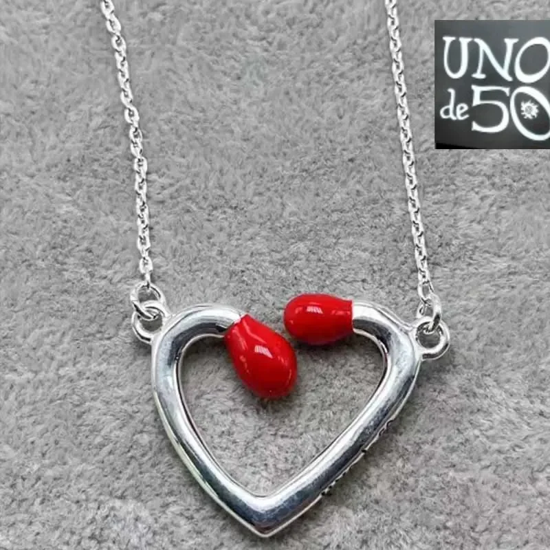

2024 Selling Exquisite High Quality UNO DE 50 Fashion Classic 925 Necklace Jewelry Romantic Holiday Gift