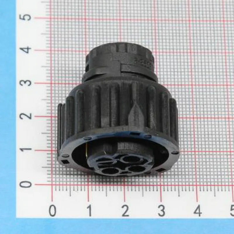 5PCS Original Connector 1-1813099-2 3P black round female shell