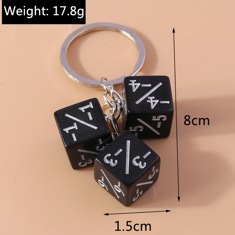 Niedliche Harz 3d Würfel Charms Schlüssel anhänger für Frauen Männer Auto Schlüssel Handtasche Geldbörse hängen Schlüssel ringe Zubehör DIY Schmuck Geschenke – Detail 5