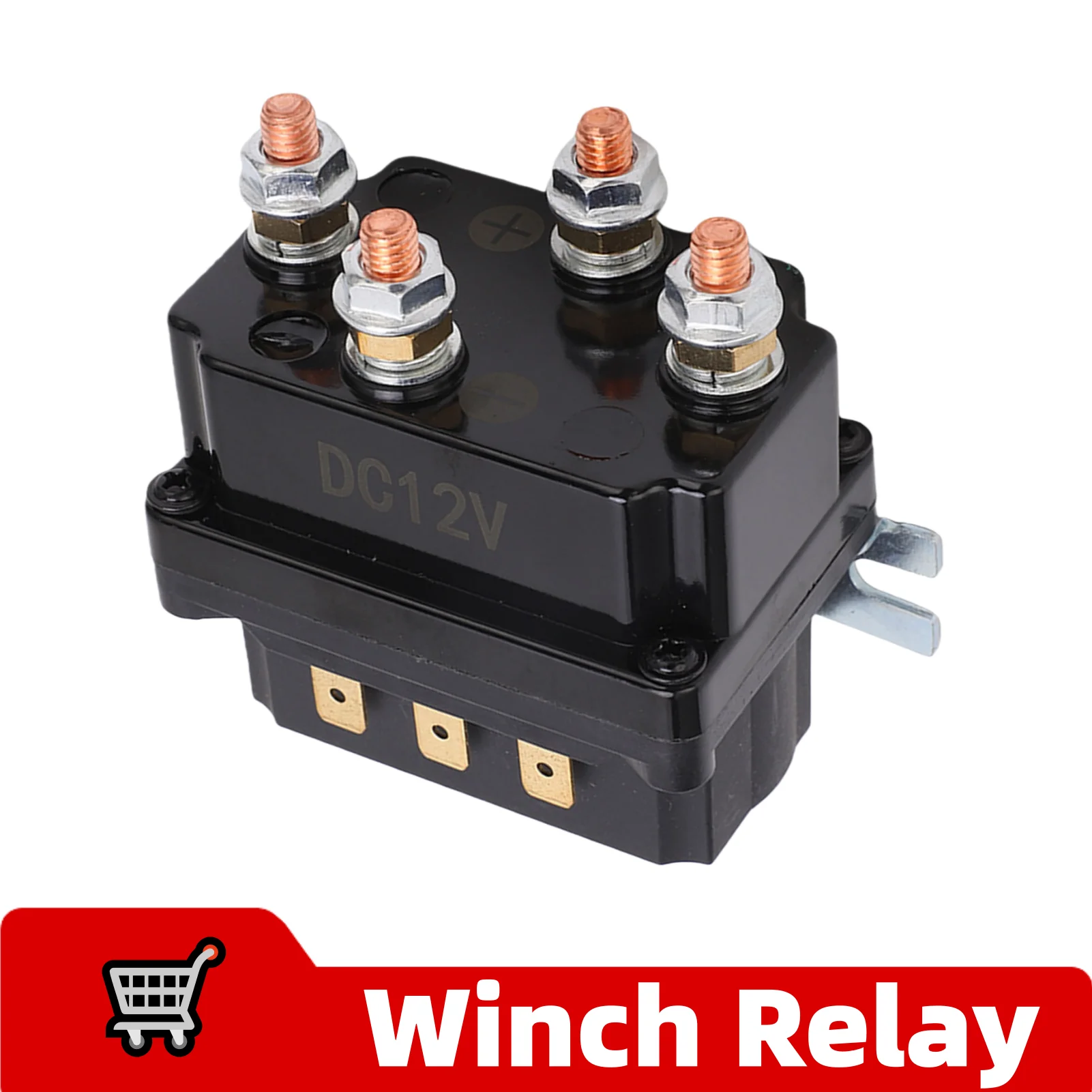 

Winch Relay 250A Integrated Waterproof ABS Brass Electric Winch Relay for Off Road Vehicle 12V