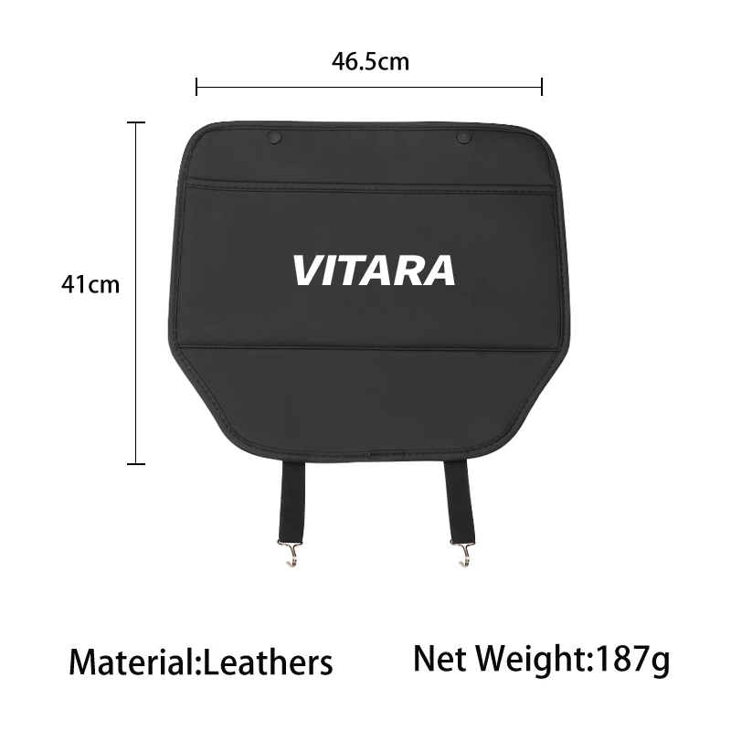 Car Seat Anti-Kick Pad Leather Back Protector Cover For Suzuki Vitara DZire Swift Jimny Ignis Grand Alto Xbee Swace Across S-Pre - view 2