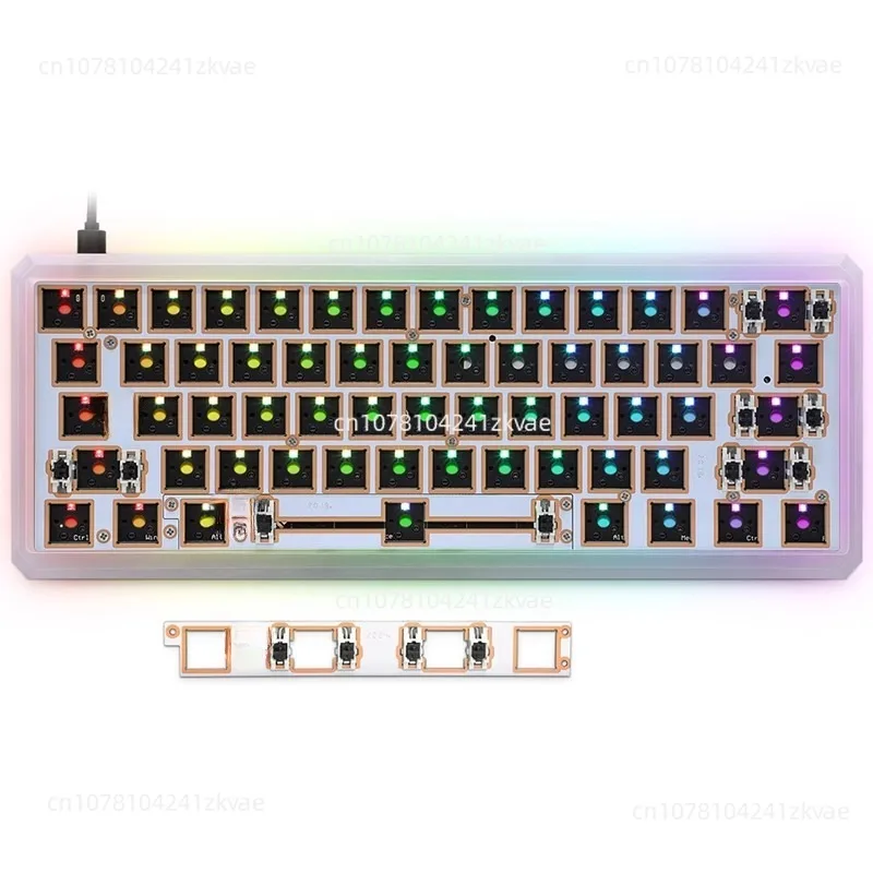 GK61X GK61XS Bluetooth Dual Mode RGB Backlight Hot Swap Motherboard Music Rhythm GH60