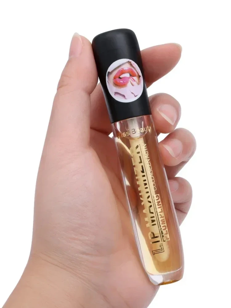 Instant Volumising Lip Plumper Serum Sexy Lip Oil Gloss Increase Lip Elasticity Reduce Fine Lines Brighten Moisturizing Lip Care