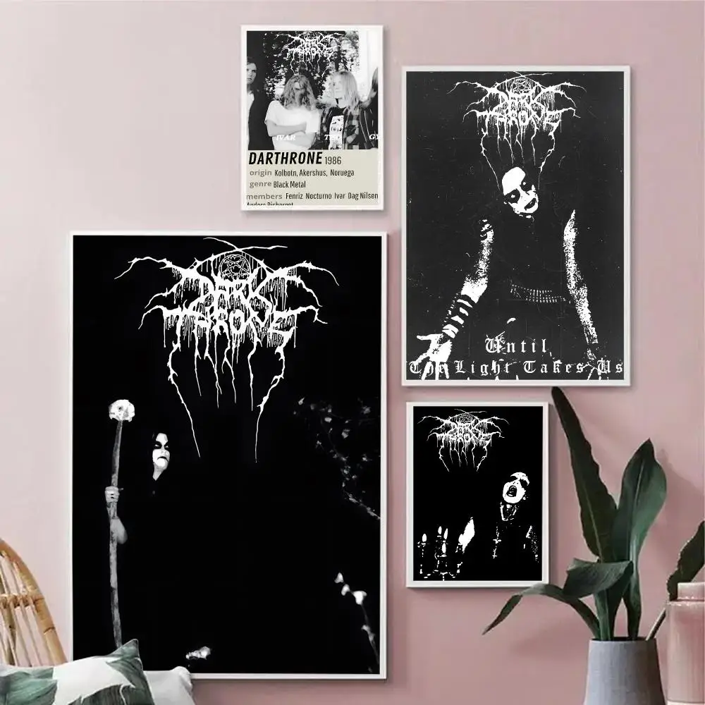 Classic D-DarkthroneS Band Poster HD Waterproof Wall Art Self Adhesive Scratch Proof For Home Office Bar