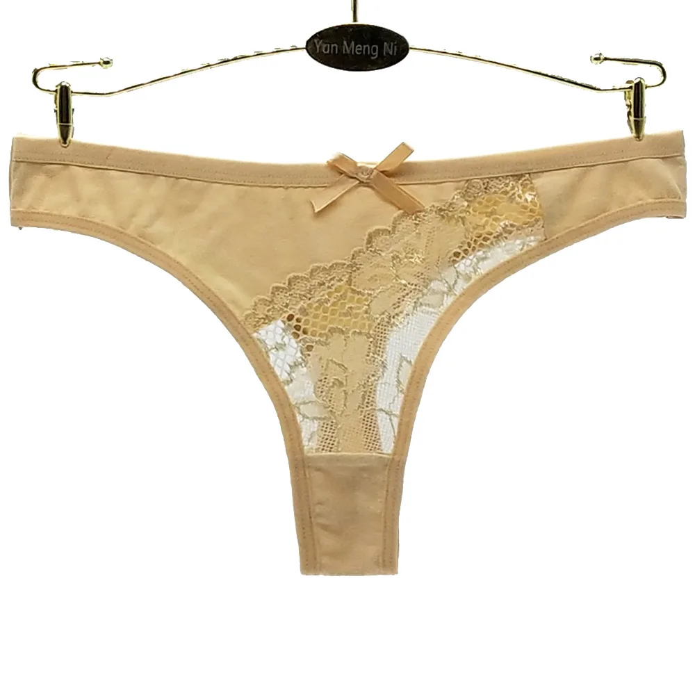 String en coton pour femme, culotte en dentelle, sous-vêtement sexy, lingerie intime, lot de 10 pièces