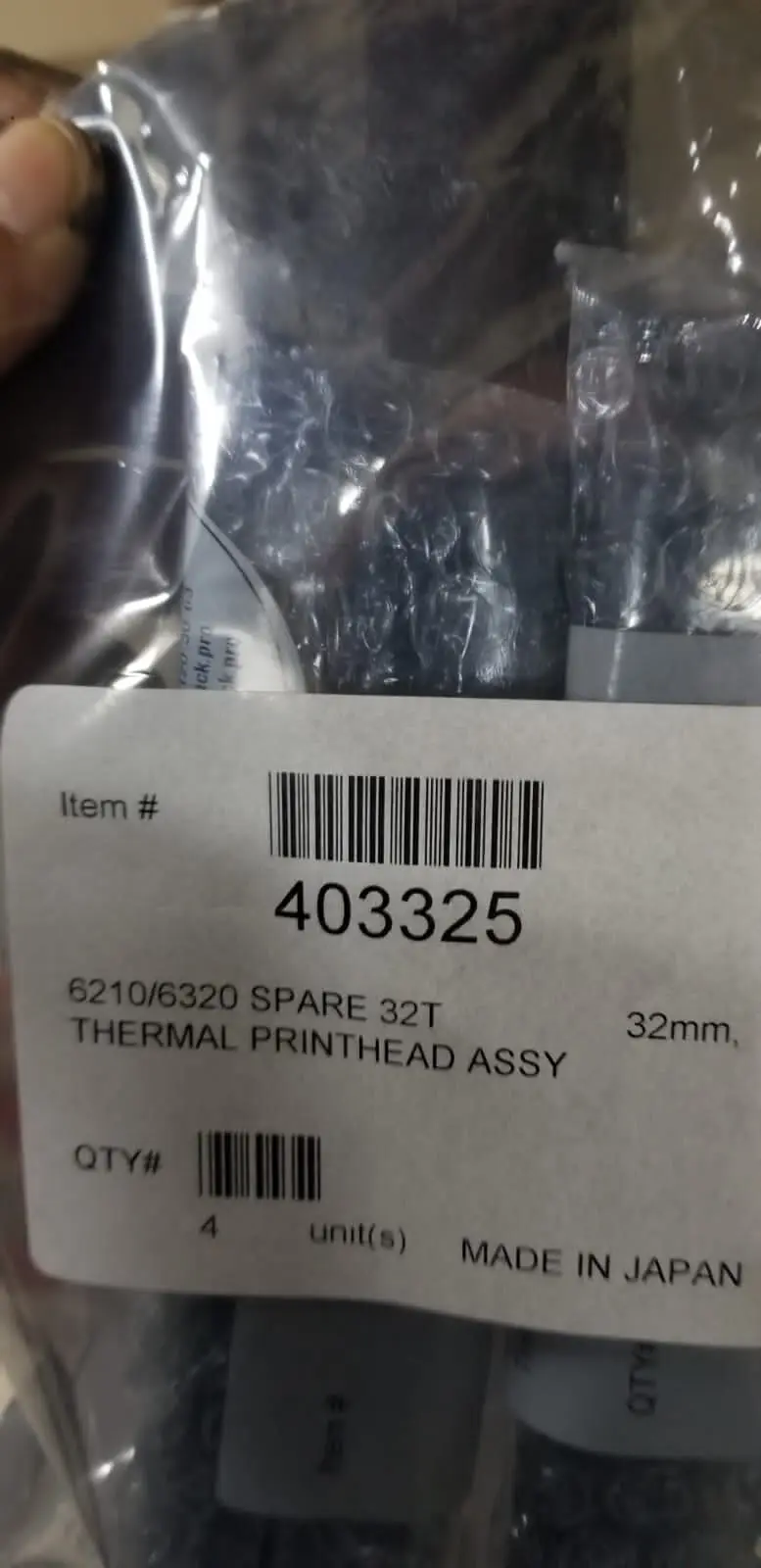 

100% brand new original one for videojet 6210 6320 SPARE 32T THERMAL PRINTHEAD ASSY 403325 part's number