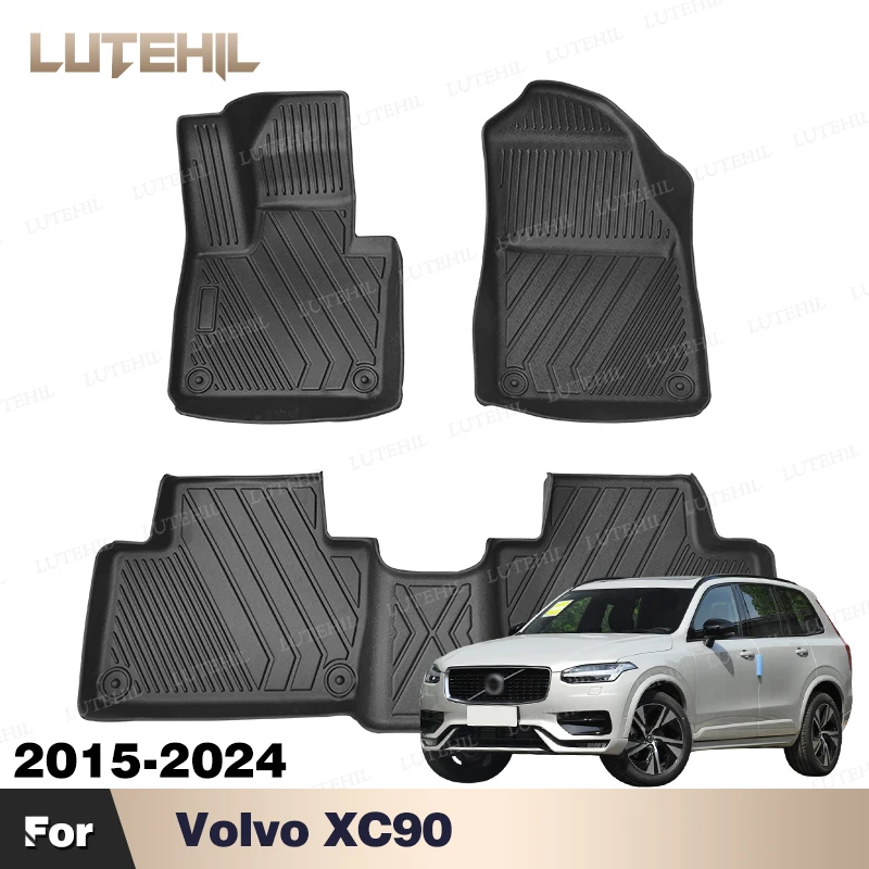 

For Volvo XC90 2015-2024 2023 2022 2021 2020 2019 2018 Custom AllWeather TPE Car Floor Mat Carpet Interior Protector Accessories