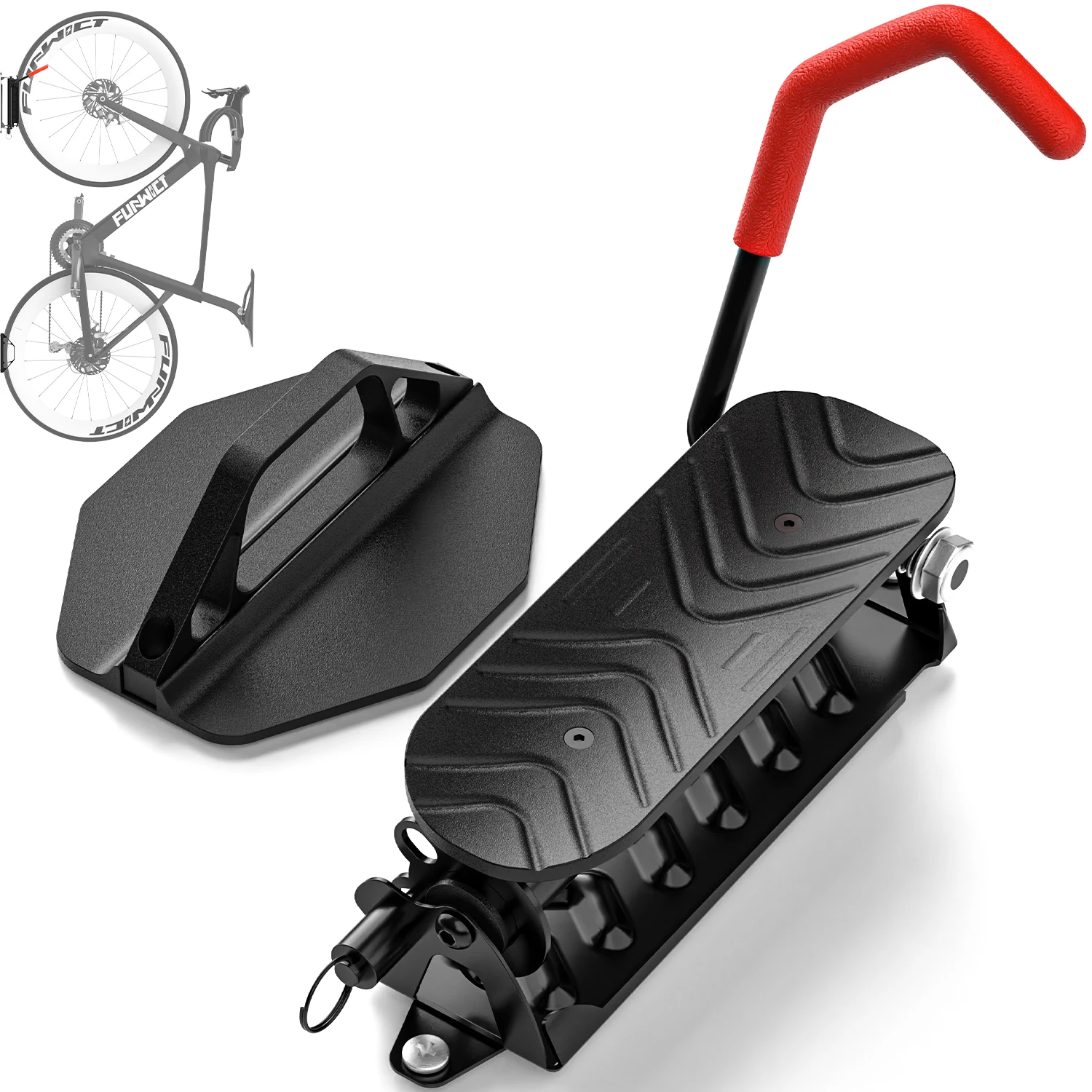 1PC Fietswandsteun Stand Mount Hanger Fietsparkeerrek Racefietshouder MTB Fietsen Roterende gesp Garageaccessoires - afbeelding 1