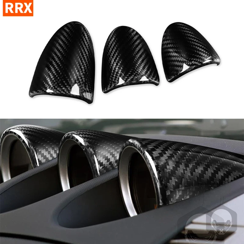 For Nissan 350Z Z33 Dome Pointer Dashboard Trim Dry Carbon Fiber Cover Car Interior Modification Accessories