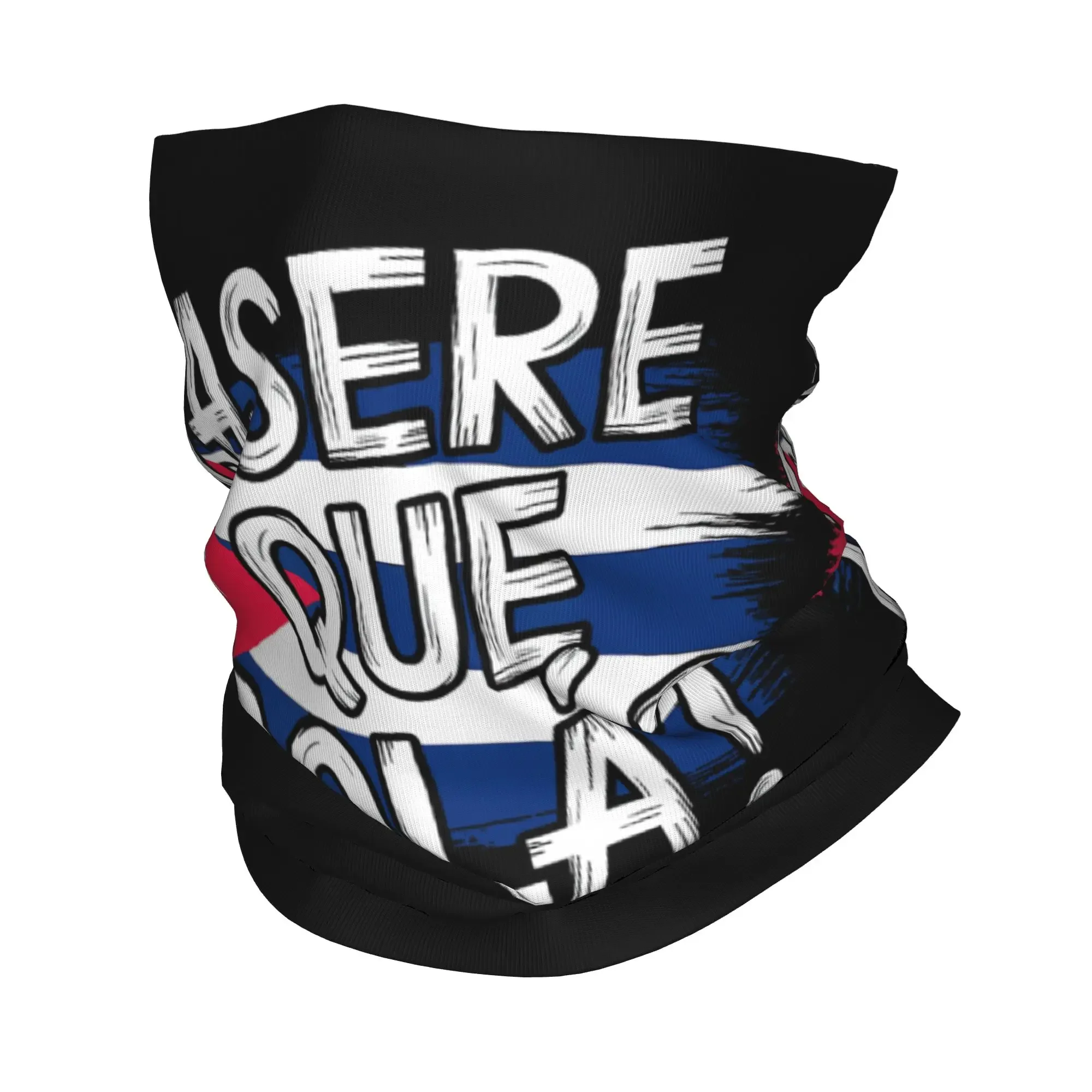 New Funny Cuban Greeting Asere Que Bola Bandana Neck Cover Balaclavas Wrap Scarf Flag Cycling Outdoor Men Women Adult All Season