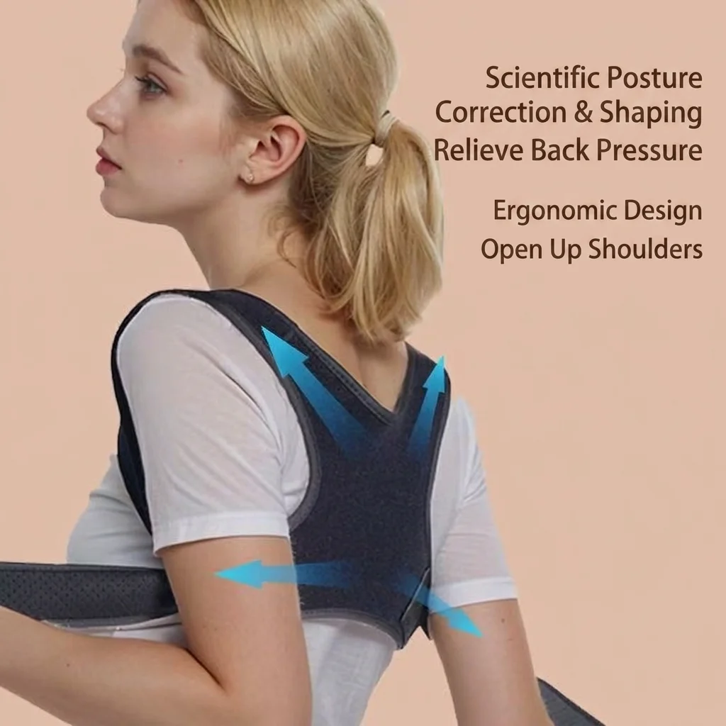 1PC Invisible Back Posture Corrector Trainer Adjustable Shoulder Brace Straight Holder Clavicle Support for Adult Children