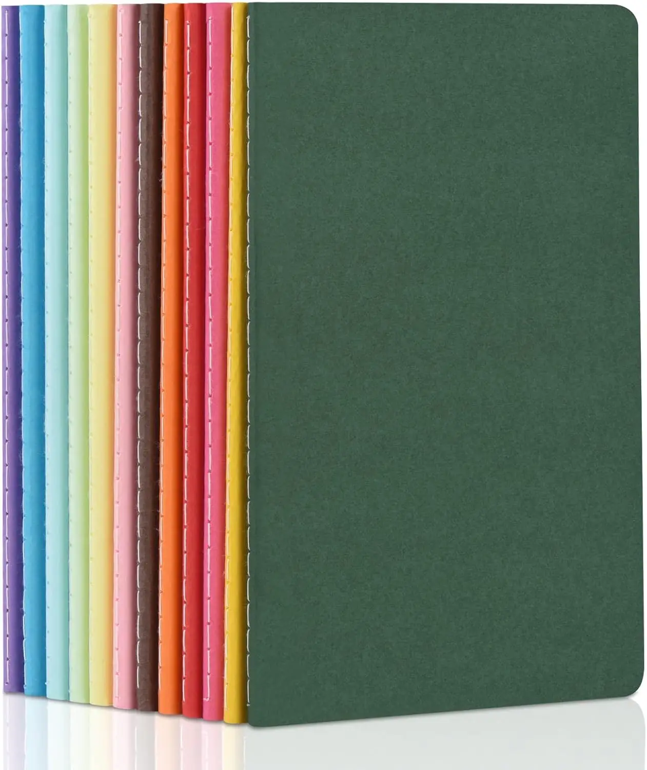 

Набор из 12 цветных блокнотов формата А5, 60 страниц, гладкая бумага, дневники для путешествий, работы и учебы