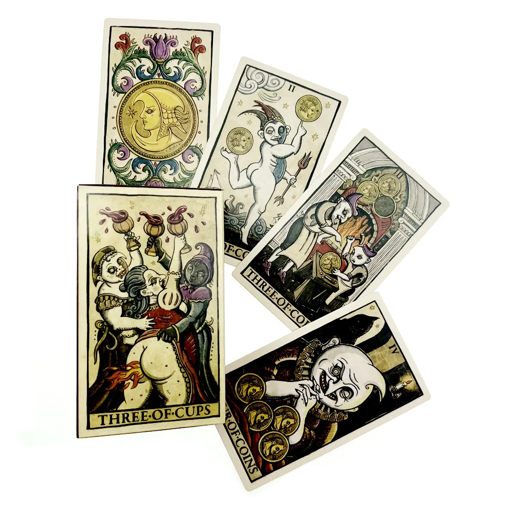 12x7cm Trionfi Della Luna tarot cards with paper manual Oracle Card Family Party Playing Cards English Game Table Board Games