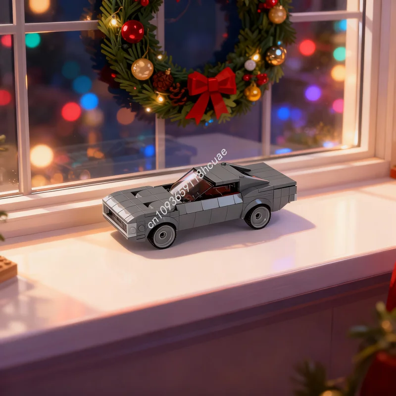 

Набор строительных блоков MOC City Champions: Модель Dodge Charger Maximus, 308 деталей, развивающая игрушка для сборки, идеальный подарок на Рождество