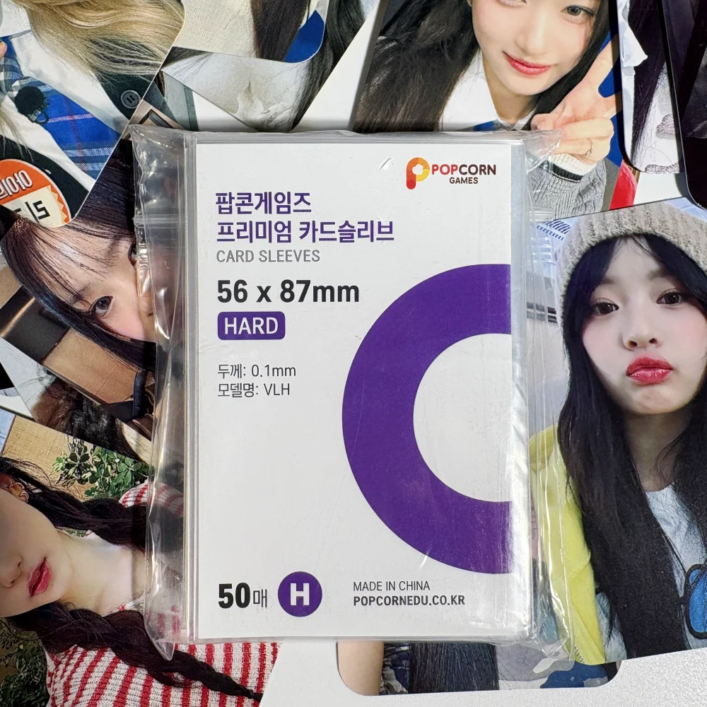 

50 шт., корейские рукава для карт, прозрачная пленка для карт, CPP, жесткая фотокарта, голографическая защитная пленка, альбом, переплет, фото
