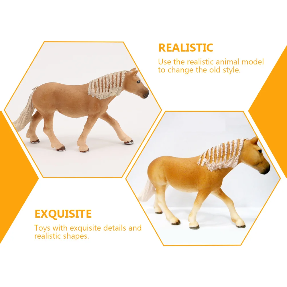 Mare Jungle Animal Figurine Horse Model Cars Toys Childrens Children’s Decor Simulation