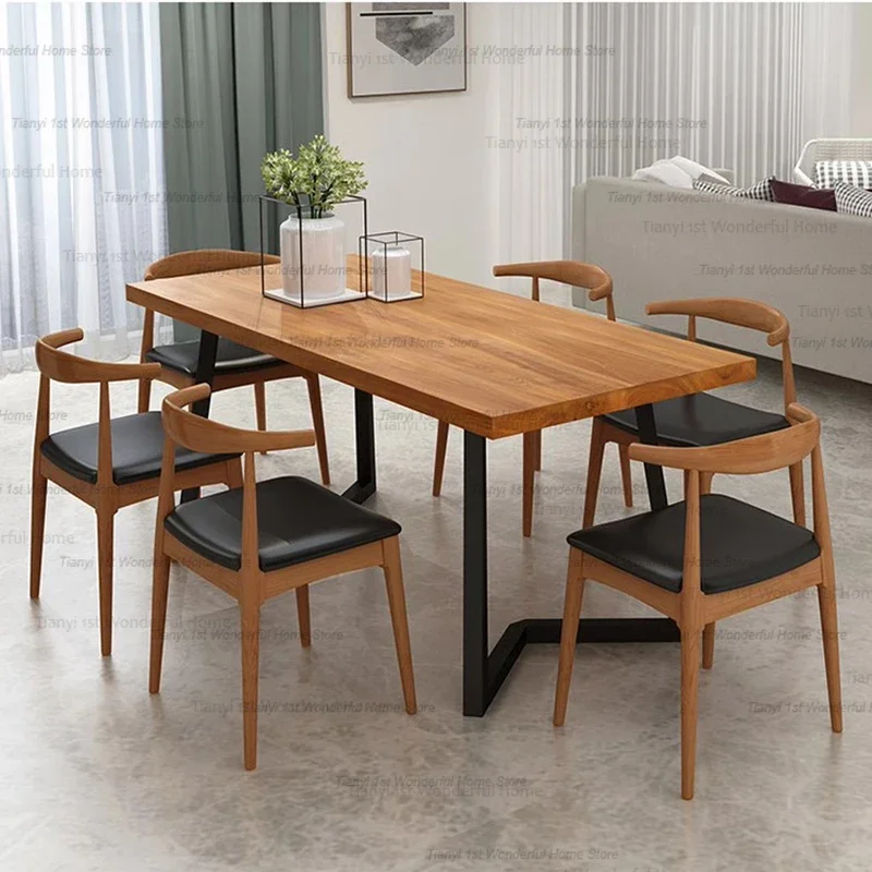 Wooden Nordic Dining Tables Coffee Dinette Kitchen Luxury Dining Tables Living Room Italian Design Home Furniture Muebles LLDT