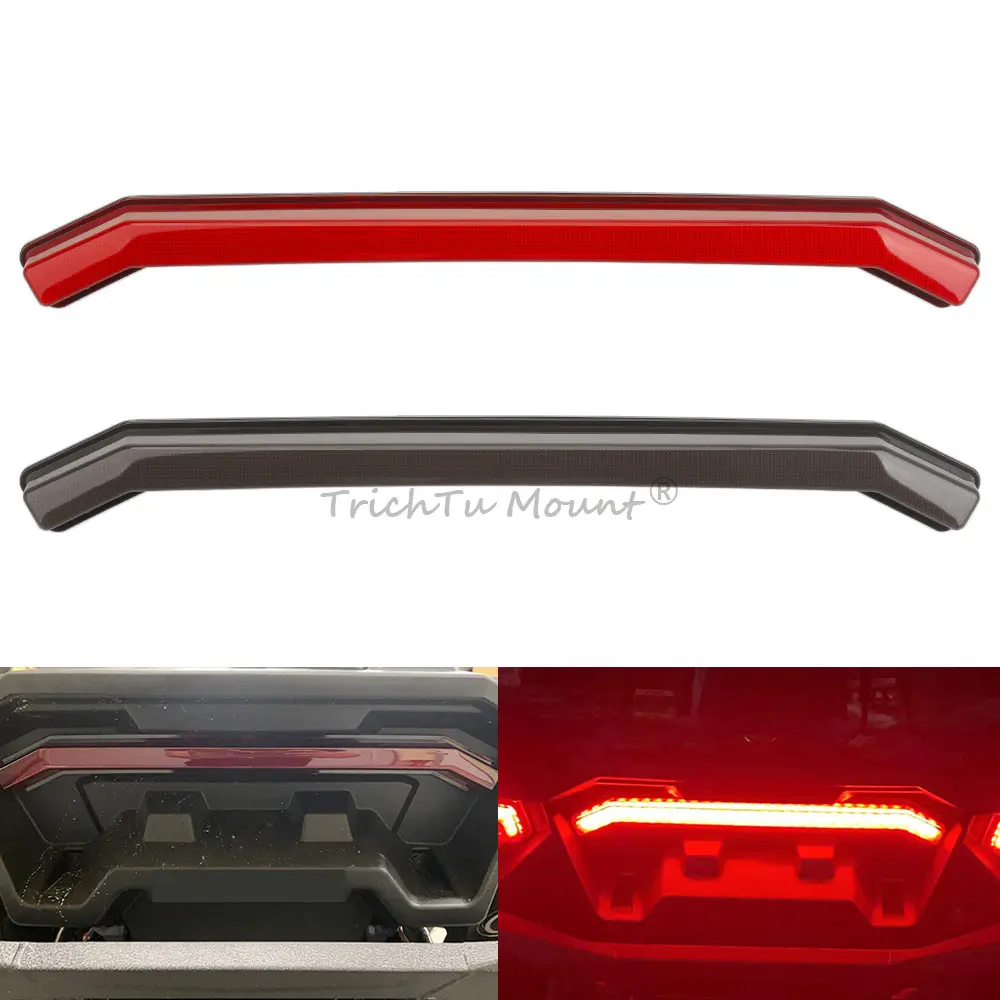 1 PC LED Rear Center Tail Light Running Brake Lamps for Polaris RZR Sportsman XP 4 1000 Turbo S 2017-2025 ATV UTV Repl#2413431
