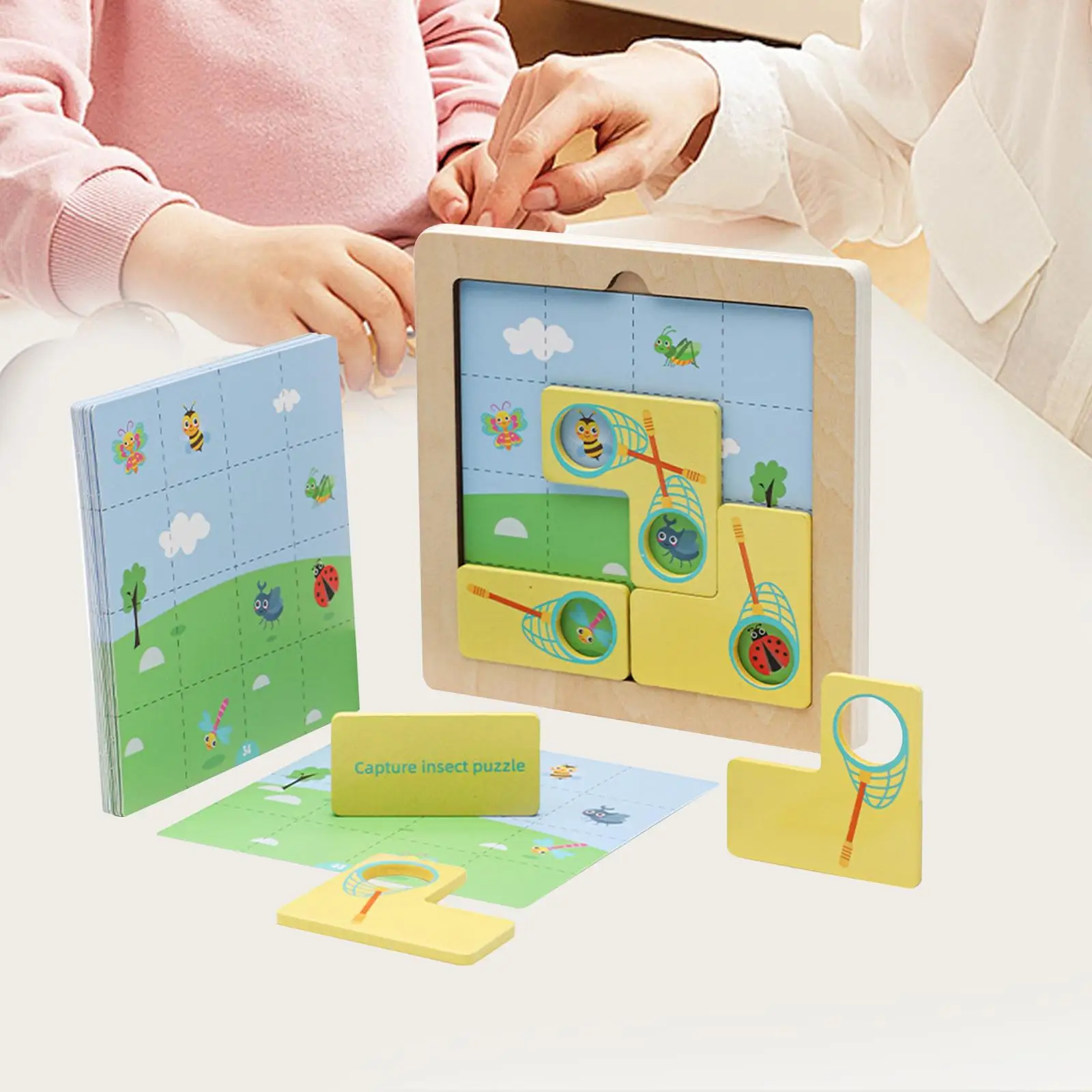 

Cartoon Wooden Puzzle Montessori Toys for Kids 3 4 5 6 Years Old Toddlers
