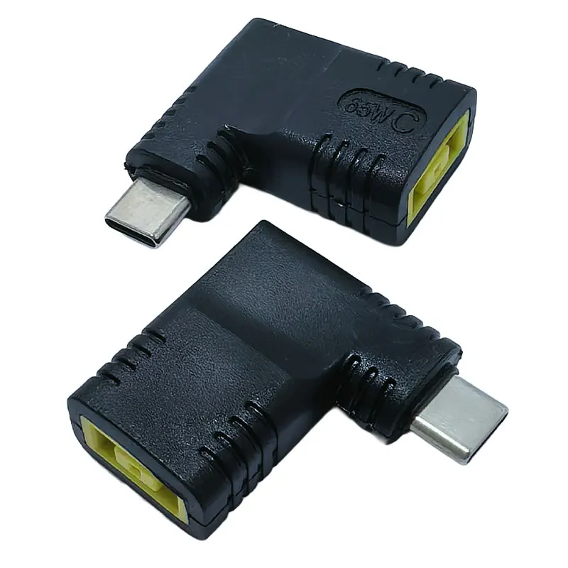 65W USB Type C PD Fast Charging Cable for Lenovo Laptop Charger Dc Square Plug to Type C PD Adapter Converter connector