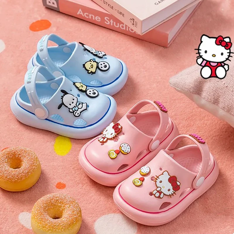 

Sanrio Children's Clogs Cartoon Garden sHoes EVA soft-soled anti-slip Outdoor Beach Sandals Indoor Slippers For Girls