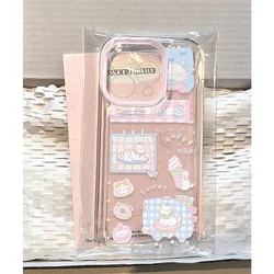 Ice cream cat illustration Phone Case For iPhone 16 15 14 13 12 11 Pro Max XS X XR 8 7 6S Plus SE Y2K Soft Shockproof Back Capa