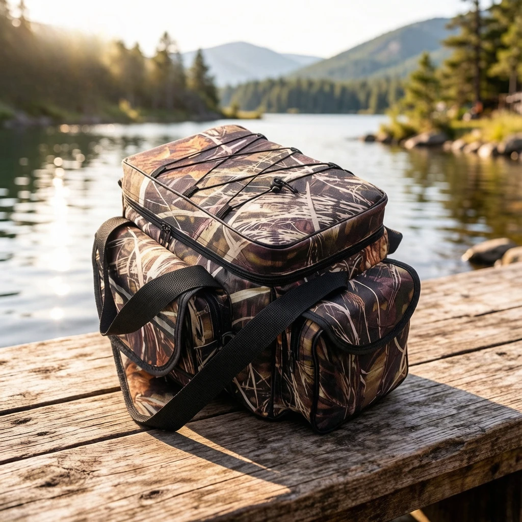 Large Capacity Waterproof Fishing Bag, Lure Tackle Handheld, Multifunctional Reel Bait Organizer, Scratch-Resistant Durable