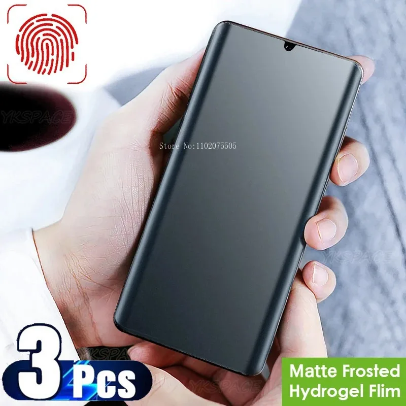 3Pcs Matte Hydrogel Film For Huawei P20 P30 P40 P50 P60 Mate 20 30 40 50 Pro Plus Lite 5G Soft Screen Protector Anti Fingerprint