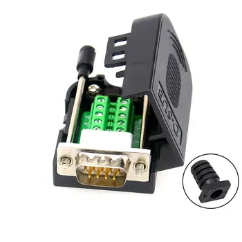 Konektor DB9 DB9 RS232 RS485 D-SUB 9pinový samec/samice, zakázkové rozbočovací svorky, bílé lepidlo, nepájivé konektory 10 nejlepší prodej Konektor RS485 - №6