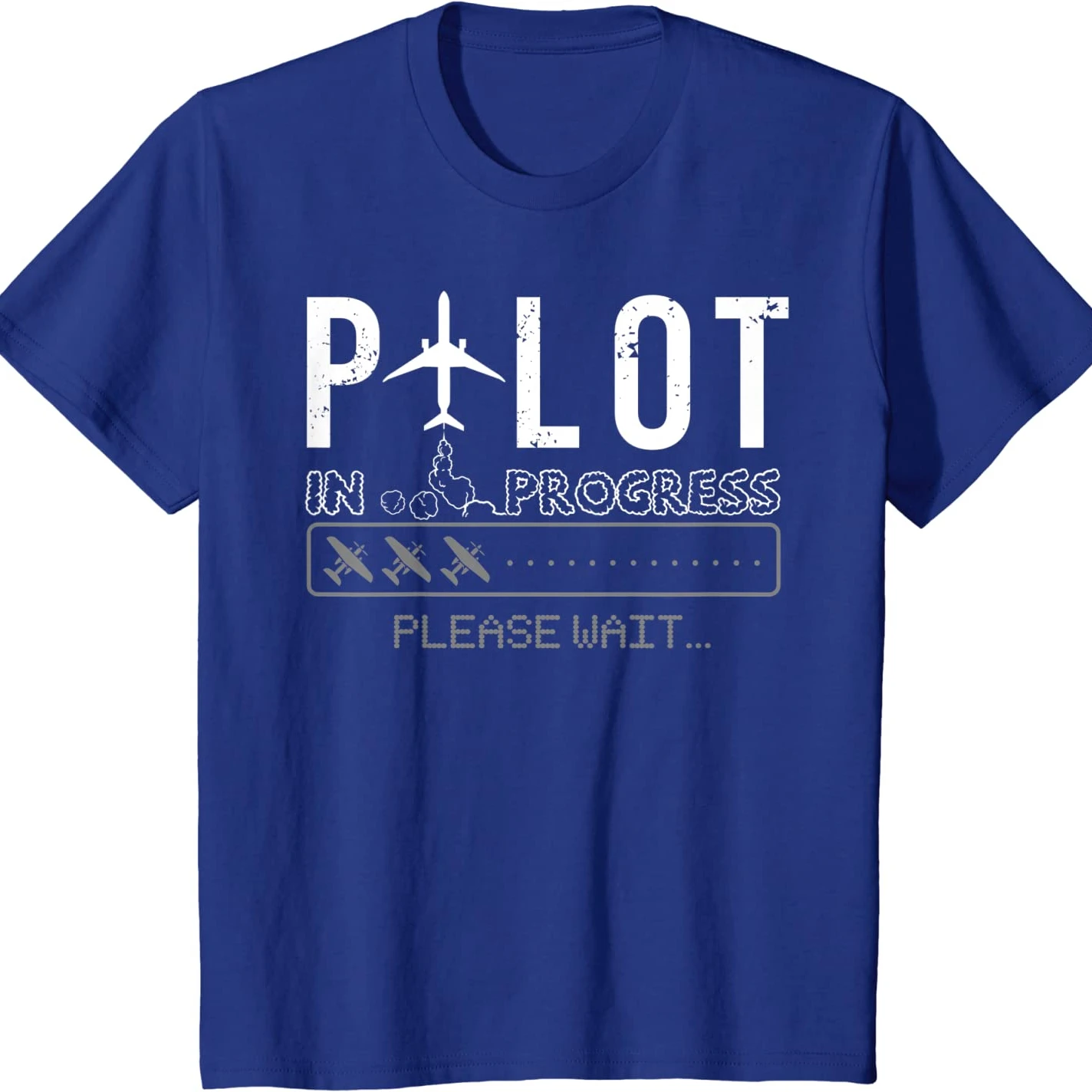 Pilot In Progress. Funny Future Pilot Aviation Airplane Gift T Shirt. New 100% Cotton Short Sleeve O-Neck Casual Mens T-shirts