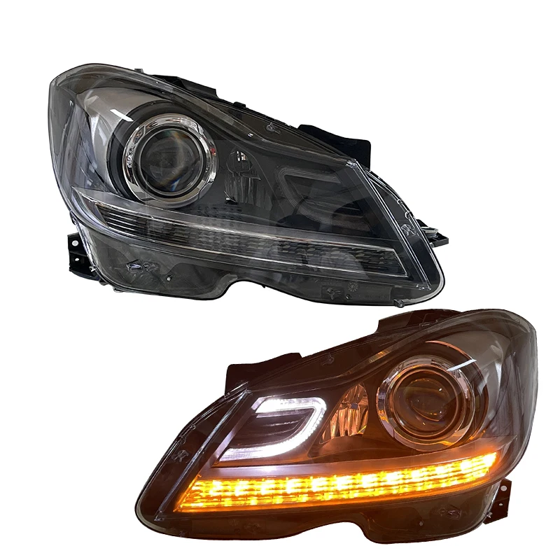 YU GUANG LED Headlights for Mercedes Benz W204 2011-2014 C180/C200/C250/C63 6000K Car Accessories 12V Head Lamp Upgrade
