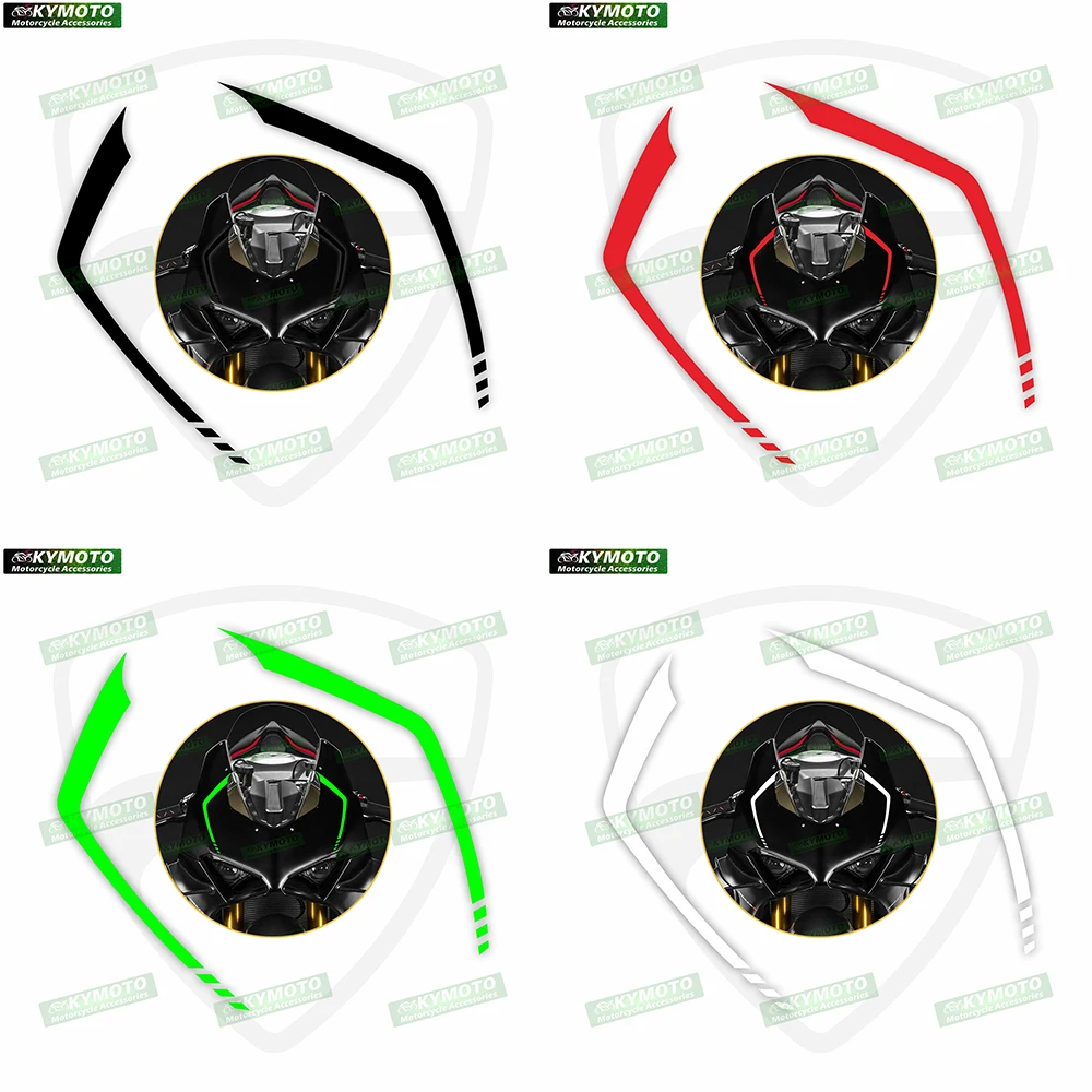 

Передняя крышка топливного бака мотоцикла, наклейки на капот, аксессуары для обтекателей, светоотражающие наклейки, подходящие для Panigale V4 V4S V4S/R