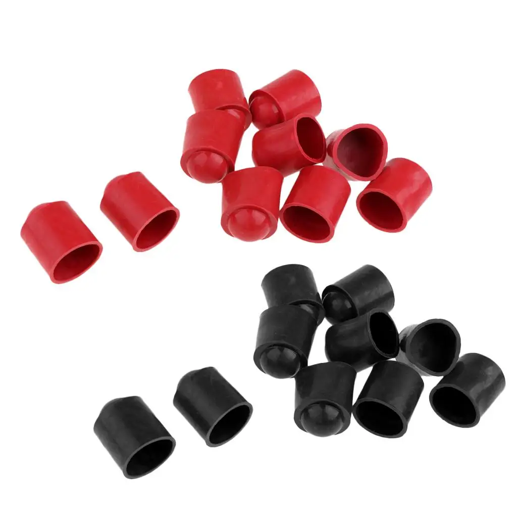 Pool Cue Tip Rubber Cover Snooker Stick Protectors Billiard Club Supplies for Cue Maintenance and Practice
