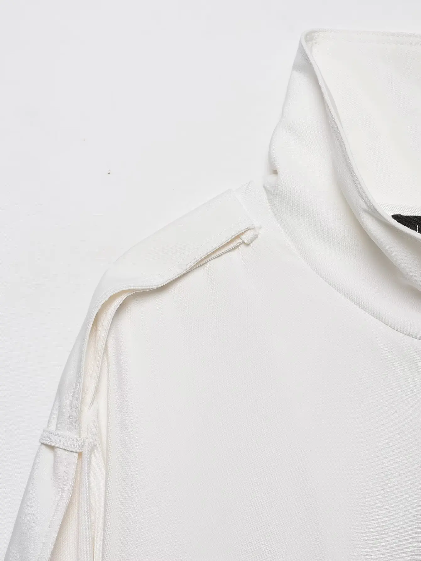 TFMLN Damen Casual Weißer Mantel Langarm Stehkragen Einreihig Locker Geschnittener Mantel 2026 Neue Herbstmode Schicke Streetjacke für Damen – Detail 4